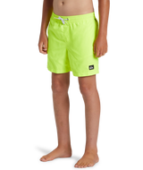 Boys Everyday Solid Volley Shorts in Safety Yellow