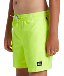 Boys Everyday Solid Volley Shorts in Safety Yellow