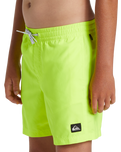 Boys Everyday Solid Volley Shorts in Safety Yellow