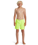 Boys Everyday Solid Volley Shorts in Safety Yellow