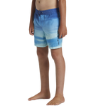 The Quiksilver Boys Boys Everyday Fade Volley Shorts in Monaco Blue