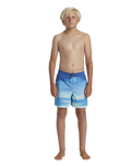 The Quiksilver Boys Boys Everyday Fade Volley Shorts in Monaco Blue