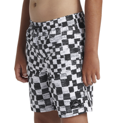 The Quiksilver Boys Boys Checkers Volley Shorts in Black