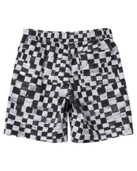 The Quiksilver Boys Boys Checkers Volley Shorts in Black