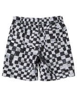 The Quiksilver Boys Boys Checkers Volley Shorts in Black