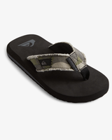 Boys Monkey Abyss Flip Flops in Green & Black