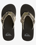 Boys Monkey Abyss Flip Flops in Green & Black