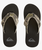 Boys Monkey Abyss Flip Flops in Green & Black