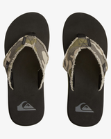 Boys Monkey Abyss Flip Flops in Green & Black