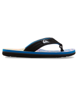 The Quiksilver Boys Boys Molokai Layback Flip Flops in Black, Blue & Pink