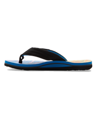 The Quiksilver Boys Boys Molokai Layback Flip Flops in Black, Blue & Pink