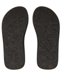 The Quiksilver Boys Boys Molokai Layback Flip Flops in Black, Brown & Green