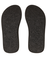 The Quiksilver Boys Boys Molokai Layback Flip Flops in Black, Brown & Green