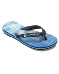 The Quiksilver Boys Boys Molokai Art II Flip Flops in Blue 2