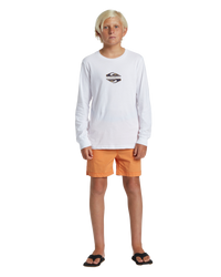 The Quiksilver Boys Boys Taxer Walkshorts in Tangerine