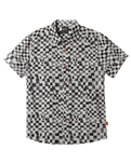 The Quiksilver Boys Boys Saturn Distort Shirt in Black Mercury