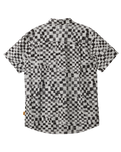 The Quiksilver Boys Boys Saturn Distort Shirt in Black Mercury