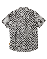 The Quiksilver Boys Boys Saturn Distort Shirt in Black Mercury