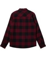 The Quiksilver Boys Boys Buffalo Classic Flannel Shirt in Wine