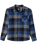 The Quiksilver Boys Boys Motherfly Classic Flannel Shirt in Estate Blue