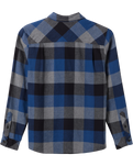 The Quiksilver Boys Boys Motherfly Classic Flannel Shirt in Estate Blue