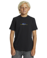 The Quiksilver Boys Boys Thermal Logo T-Shirt in Black