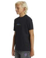 The Quiksilver Boys Boys Thermal Logo T-Shirt in Black