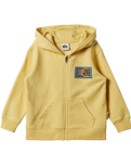 The Quiksilver Boys Boys Day Tripper Zip Hoodie in Mellow Yellow