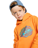 The Quiksilver Boys Boys Graphic Hoodie in Blazing Orange