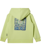 The Quiksilver Boys Boys Graphic Zip Hoodie in Shadow Lime