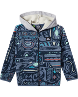 The Quiksilver Boys Boys Surf Days Zip Hoodie in Flint Stone