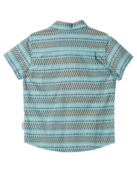 The Quiksilver Boys Boys Vibrations Shirt in Marine Blue