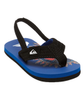 The Quiksilver Boys Boys Molokai Layback Flip Flops (2023) in Blue