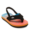 The Quiksilver Boys Boys Molokai Layback Toddler Flip Flops in Blue, Blue & Orange