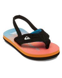 The Quiksilver Boys Boys Molokai Layback Toddler Flip Flops in Blue, Blue & Orange