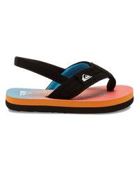 The Quiksilver Boys Boys Molokai Layback Toddler Flip Flops in Blue, Blue & Orange