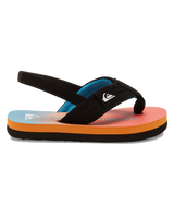 The Quiksilver Boys Boys Molokai Layback Toddler Flip Flops in Blue, Blue & Orange