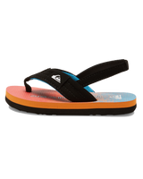 The Quiksilver Boys Boys Molokai Layback Toddler Flip Flops in Blue, Blue & Orange