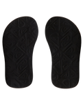 The Quiksilver Boys Boys Molokai Layback Toddler Flip Flops in Black, Blue & Blue