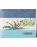 The Quiksilver Mens Freshness Tri-Fold Wallet in Vintage Indigo