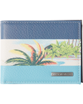 The Quiksilver Mens Freshness Tri-Fold Wallet in Vintage Indigo