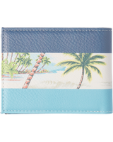 The Quiksilver Mens Freshness Tri-Fold Wallet in Vintage Indigo