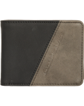 The Quiksilver Mens Sea Barker Tri-Fold Wallet in Black