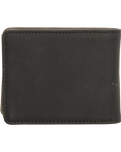 The Quiksilver Mens Sea Barker Tri-Fold Wallet in Black