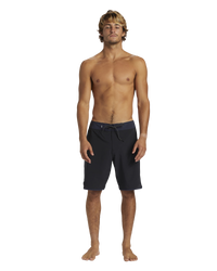 The Quiksilver Mens Highline Scallop Boardshorts in Black