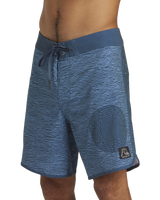 The Quiksilver Mens Scallop Blank Canvas Boardshorts in Midnight Navy