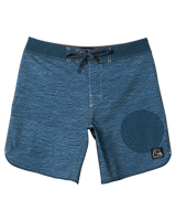 The Quiksilver Mens Scallop Blank Canvas Boardshorts in Midnight Navy