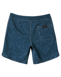 The Quiksilver Mens Scallop Blank Canvas Boardshorts in Midnight Navy