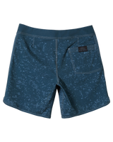 The Quiksilver Mens Scallop Blank Canvas Boardshorts in Midnight Navy