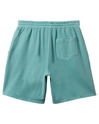 The Quiksilver Mens Salt Water Fleece Jogger Shorts in Marine Blue